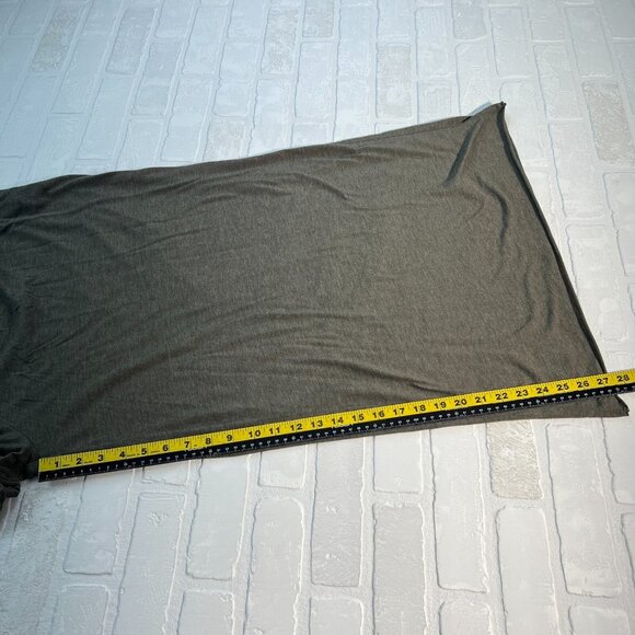 Natural Life jumpsuit Womens One Size Gray Green Wide Leg V-neck Pockets Comfy - Picture 11 of 15